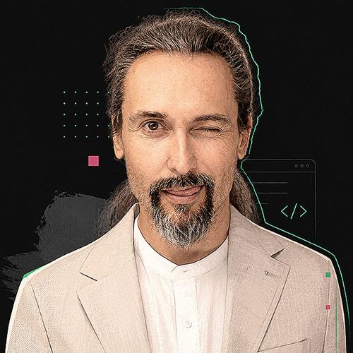 Tom Dolenec — web developer, JavaScript, HTML, Python winking
